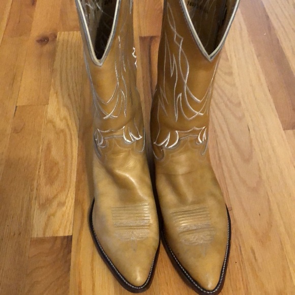 Justin Genuine Leather Cowboy Boots - Picture 3 of 17